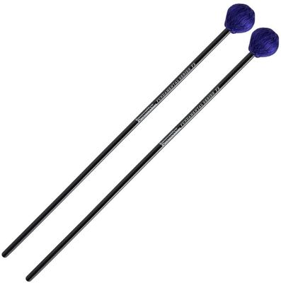 IP HARD MARIMBA MALLETS - PURPLE YARN - BIRCH