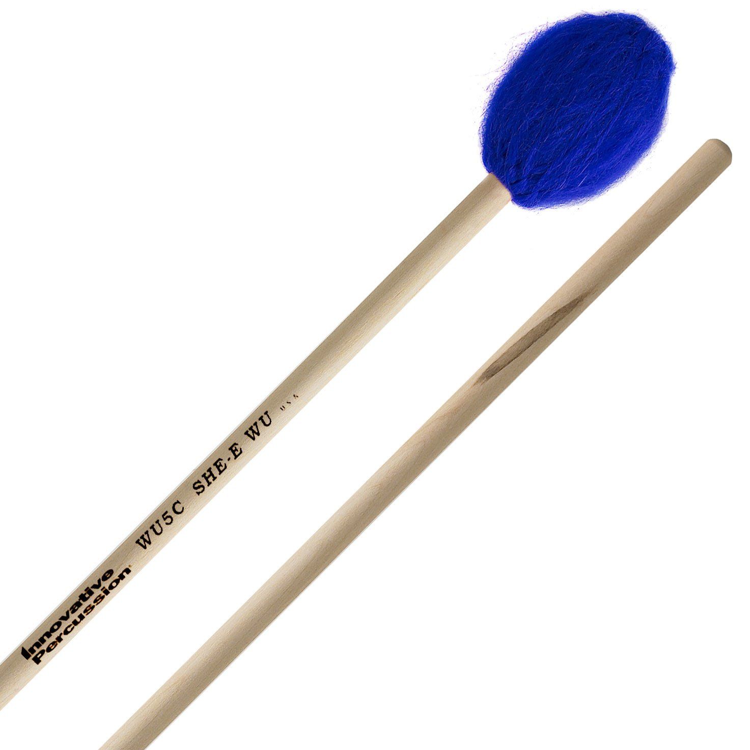 IP HARD CONCERTO MARIMBA MALLETS - ELECTRIC BLUE BAMBOO CORD - BIRCH
