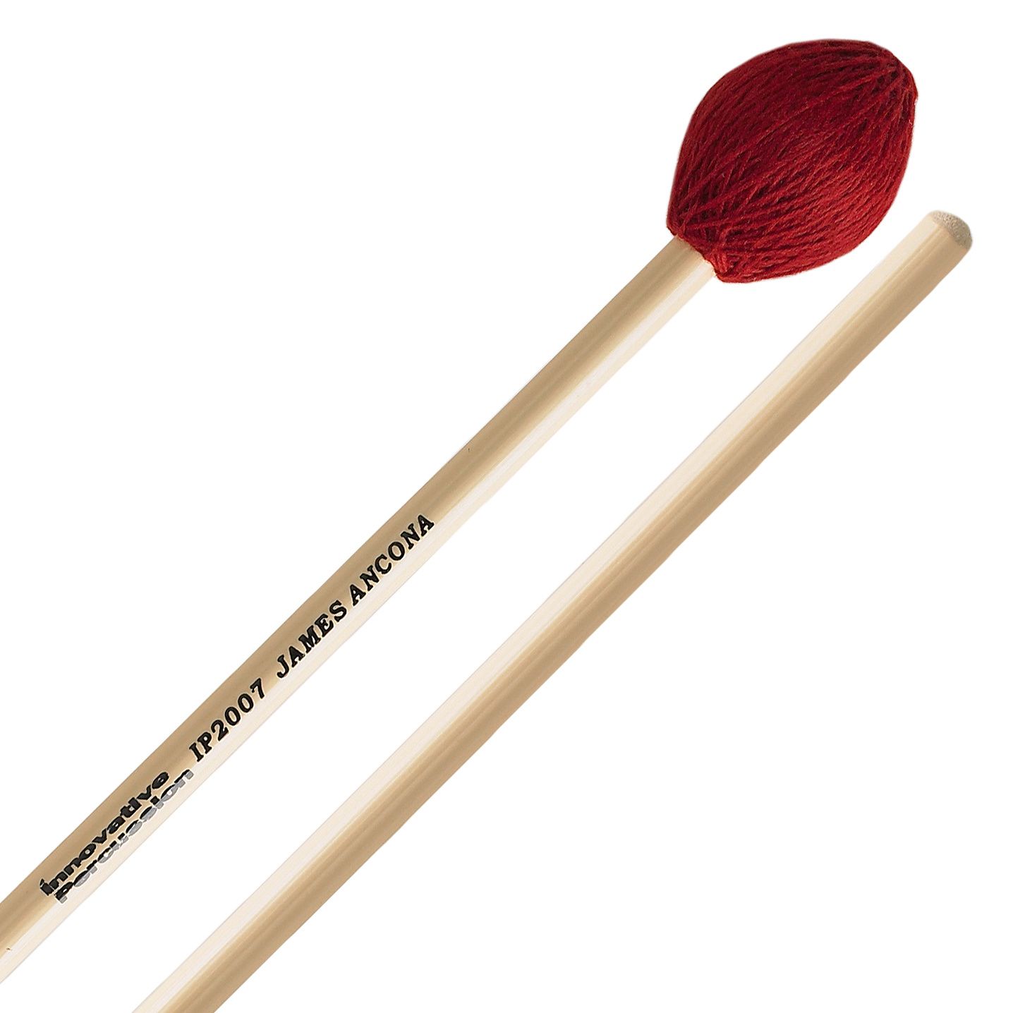 IP HARD VIBRAPHONE / MARIMBA MALLETS - RED CORD - RATTAN
