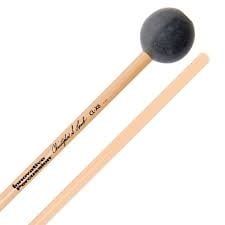 IP HARD DARK XYLOPHONE MALLETS - 1-1/8&quot; NYLON TOP-WEIGHTED - GRAPHITE - RATTAN
