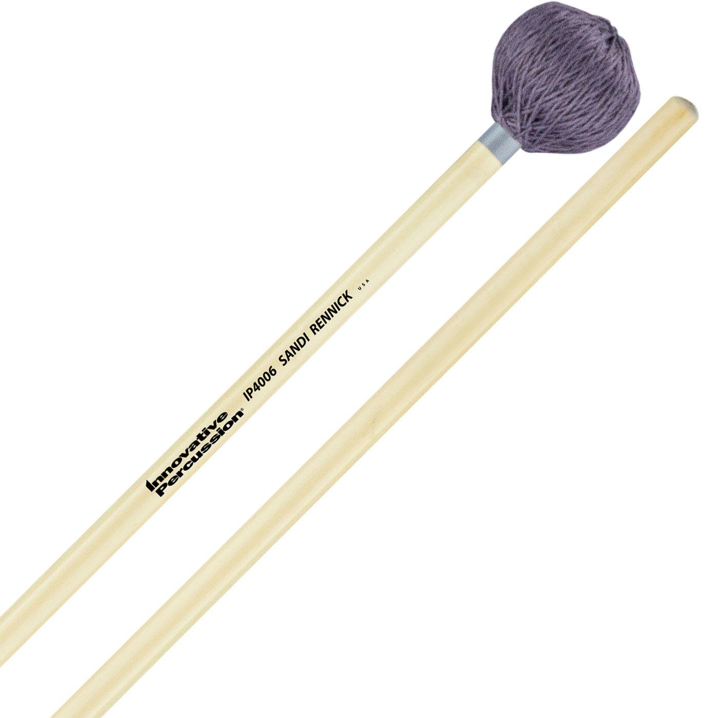 IP MEDIUM VIBRAPHONE MALLETS - SILVER CORD - RATTAN