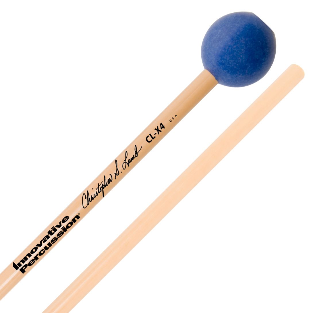 IP MEDIUM BRIGHT XYLOPHONE MALLETS - 1&quot; NYLON TOP-WEIGHTED - BLUE - RATTAN