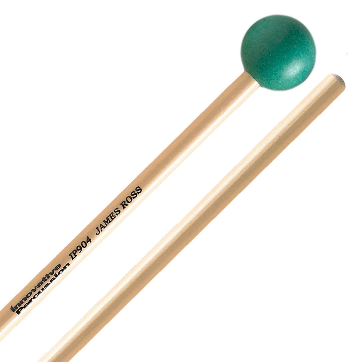 IP HARD XYLOPHONE / GLOCKENSPIEL MALLETS - 1-1/4&quot; GREEN - RATTAN