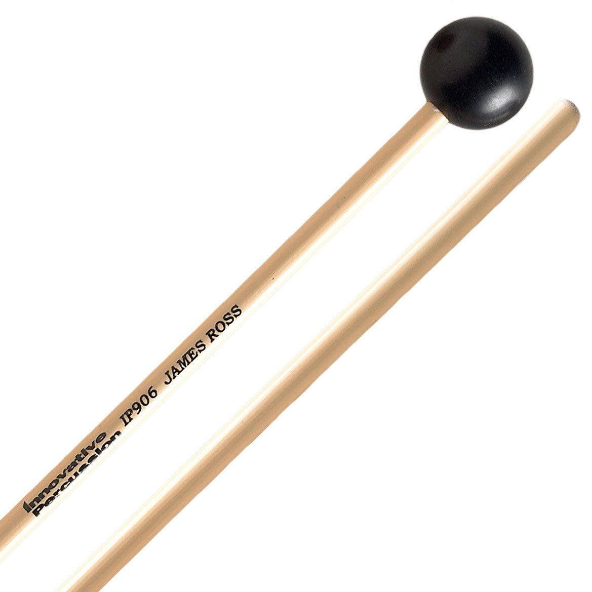 IP BRILLIANT XYLOPHONE / GLOCKENSPIEL MALLETS - 1-1/8&quot; BLACK - RATTAN