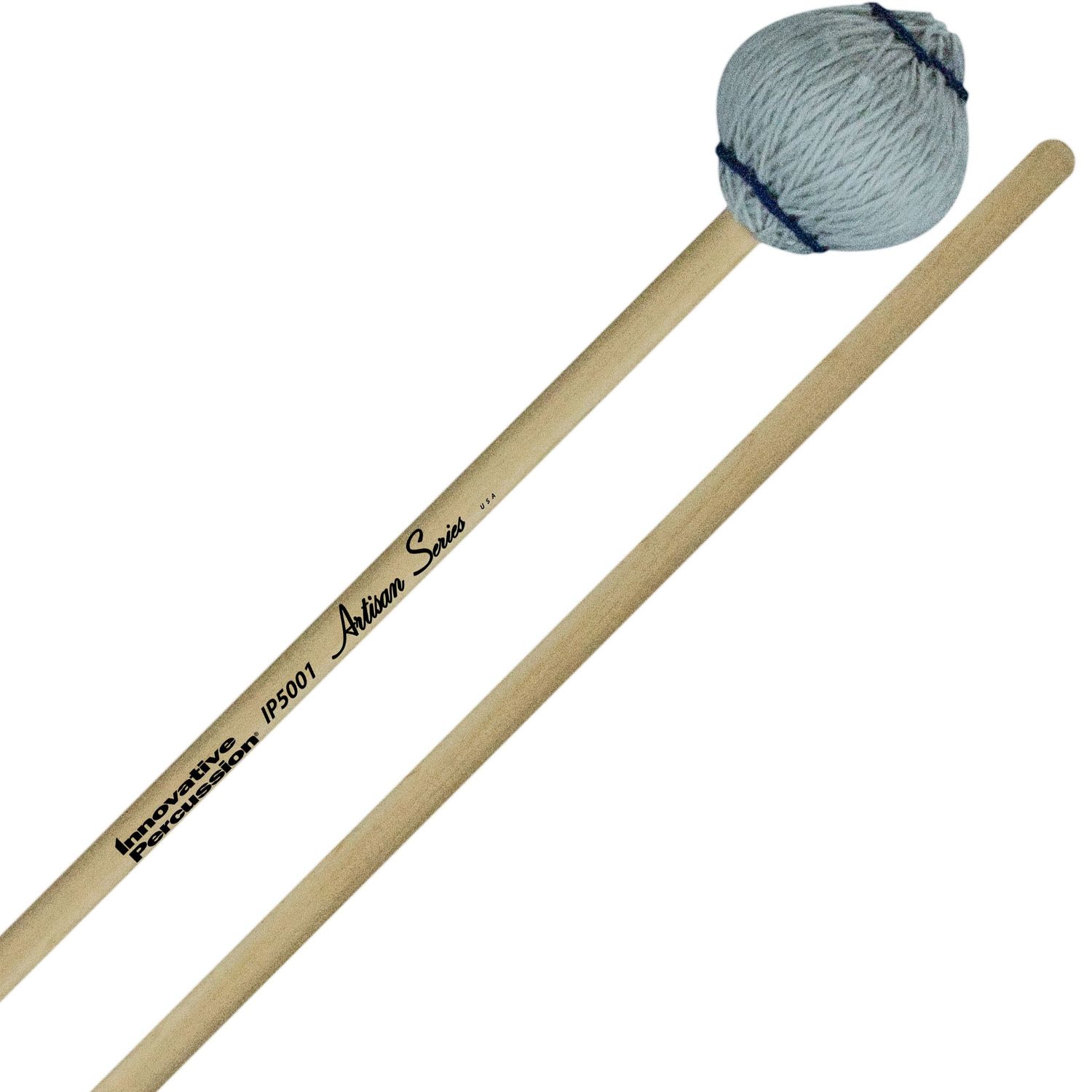 IP SOFT MARIMBA MALLETS - LIGHT GRAY YARN - CEDAR