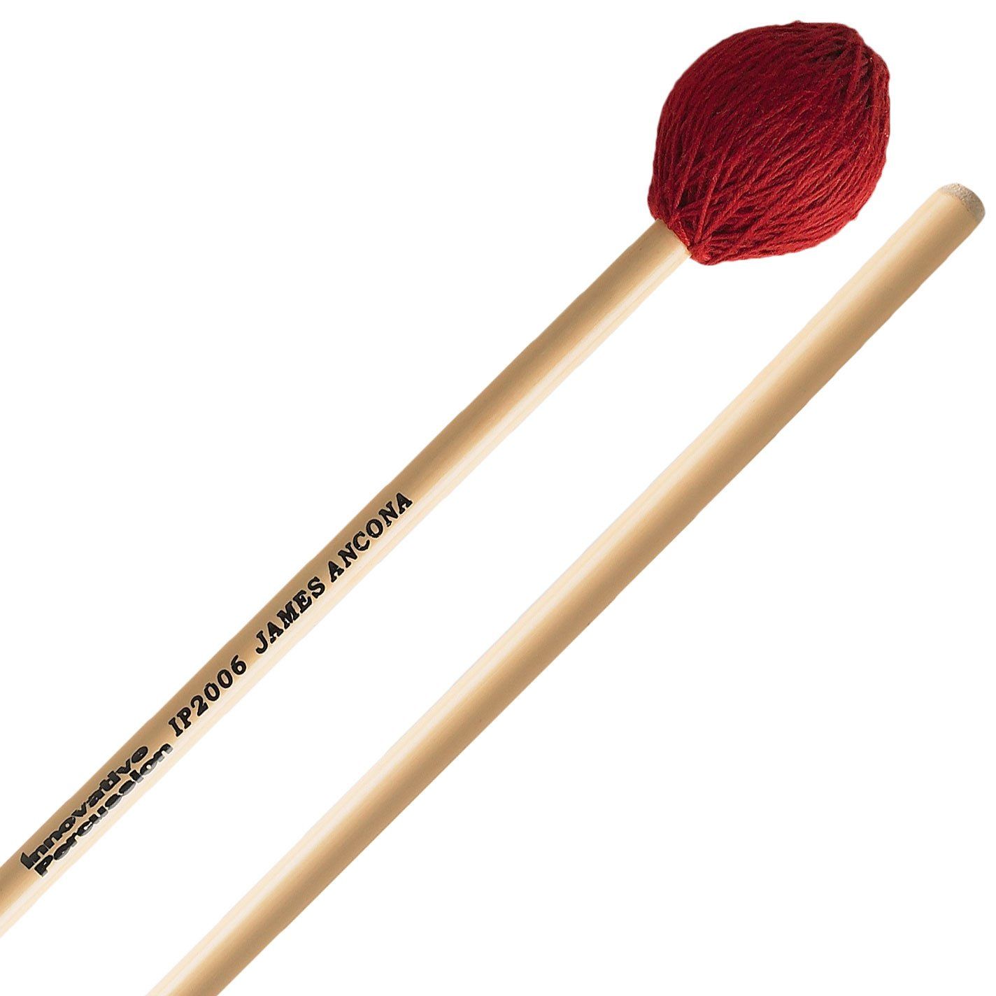 IP MEDIUM HARD VIBRAPHONE / MARIMBA MALLETS - RED CORD - RATTAN