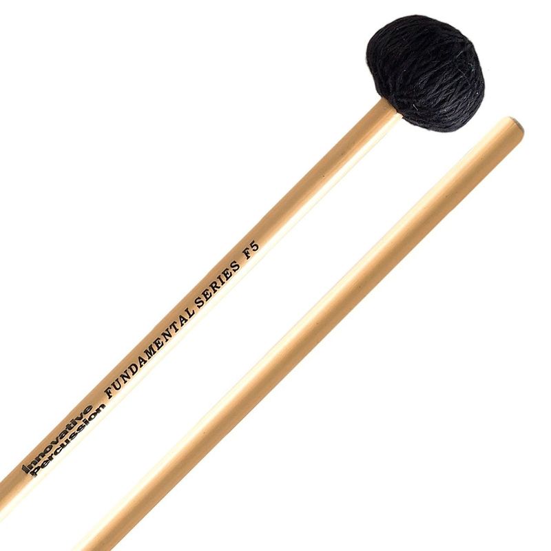 IP SOFT VIBRAPHONE MALLETS - BLACK CORD - RATTAN