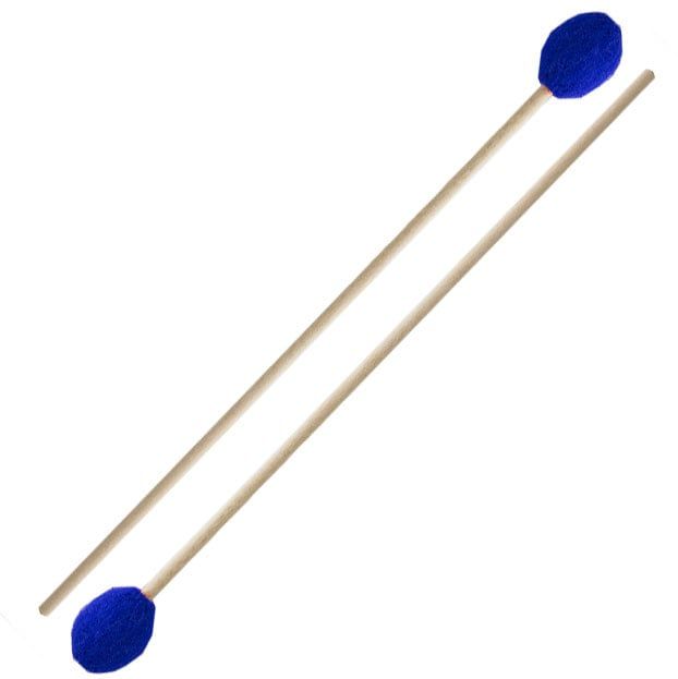 IP SOFT MARIMBA MALLETS - ELECTRIC BLUE YARN - BIRCH