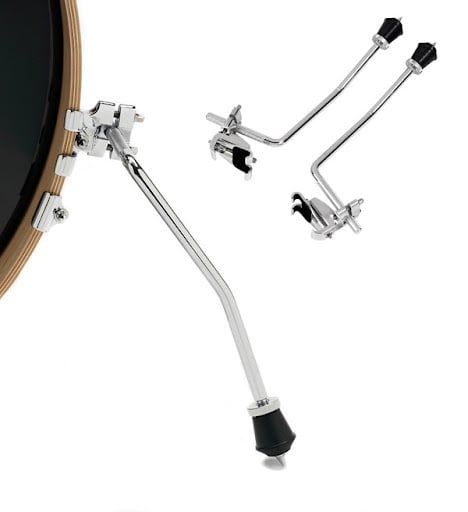 DW BASS DRUM HOOP CLAMP ON SPUR SET