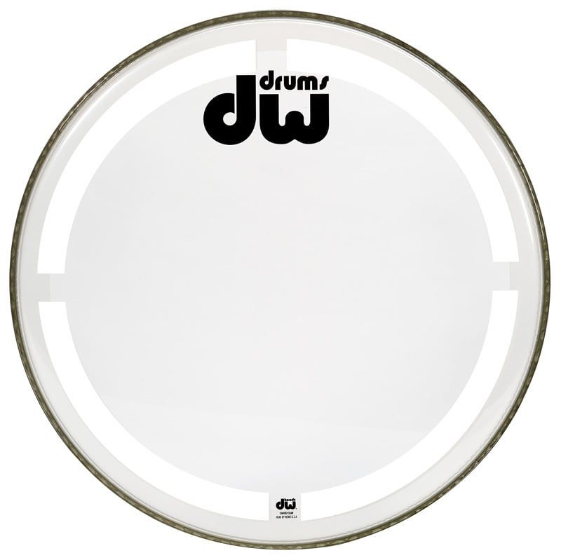 DW Coated Clear Bass Drum Head