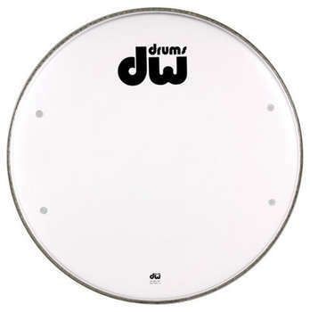DW Smooth White Logo Head w/ Ports