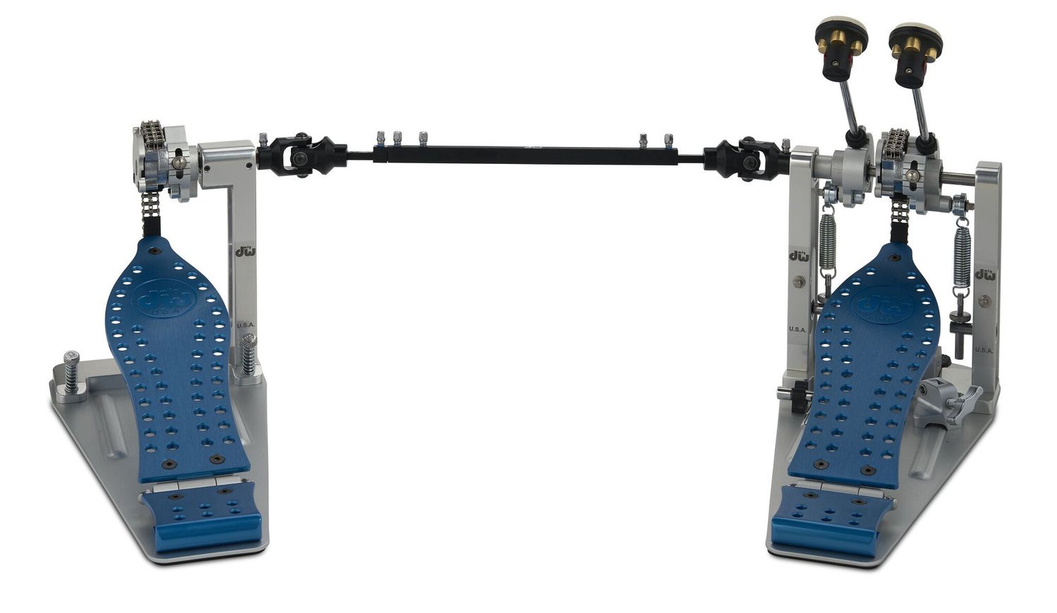 DW MFG SERIES CHAIN DOUBLE PEDAL, BLUE