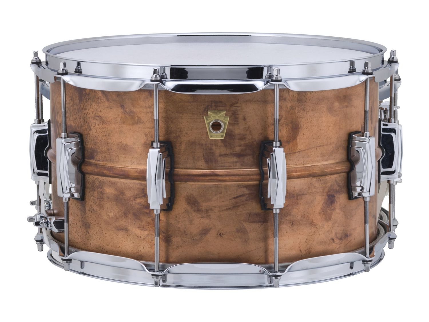 Ludwig 8X14 Raw Copper Phonic Snare Drum / Imperial Lugs