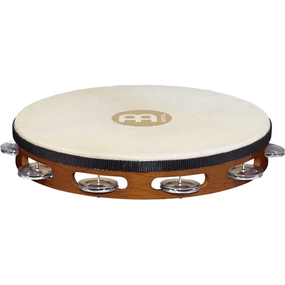 Meinl 1 Row, Tambourine aluminum jingles, african brown