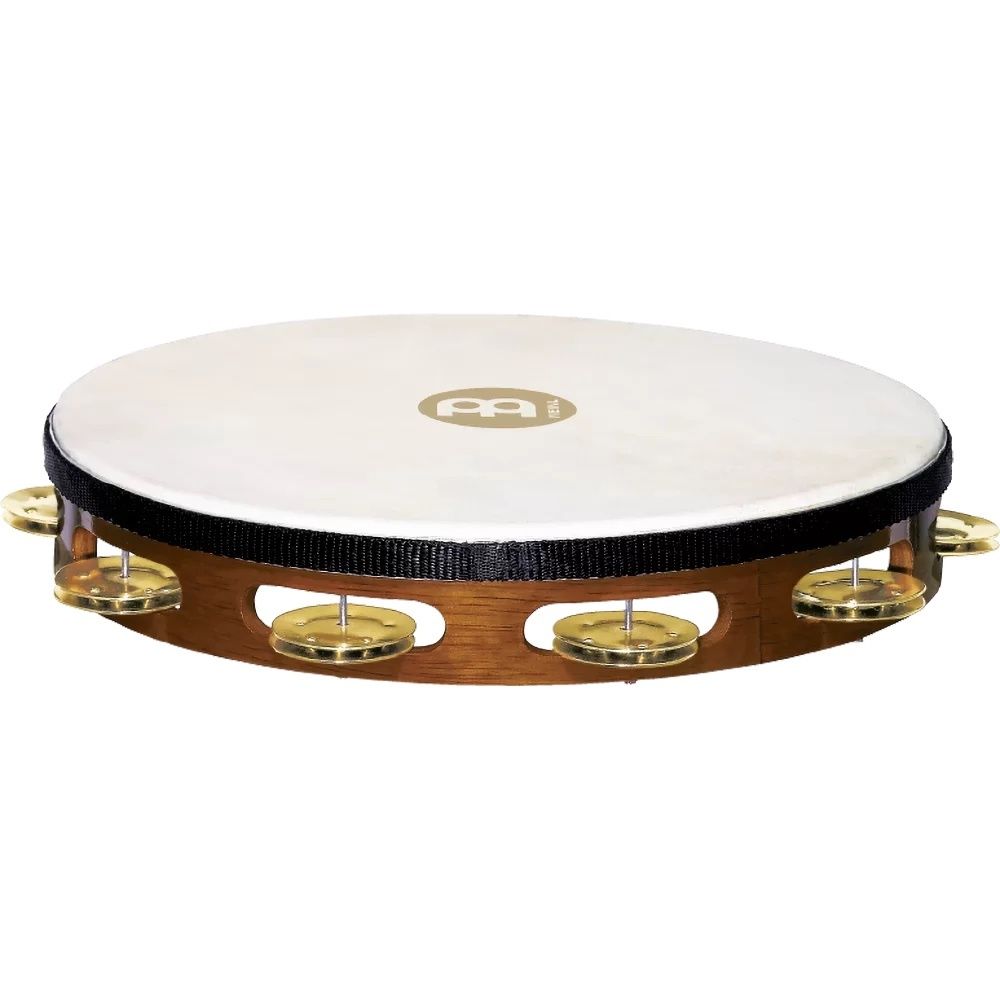 Meinl 1 Row, Tambourine brass jingles, african brown