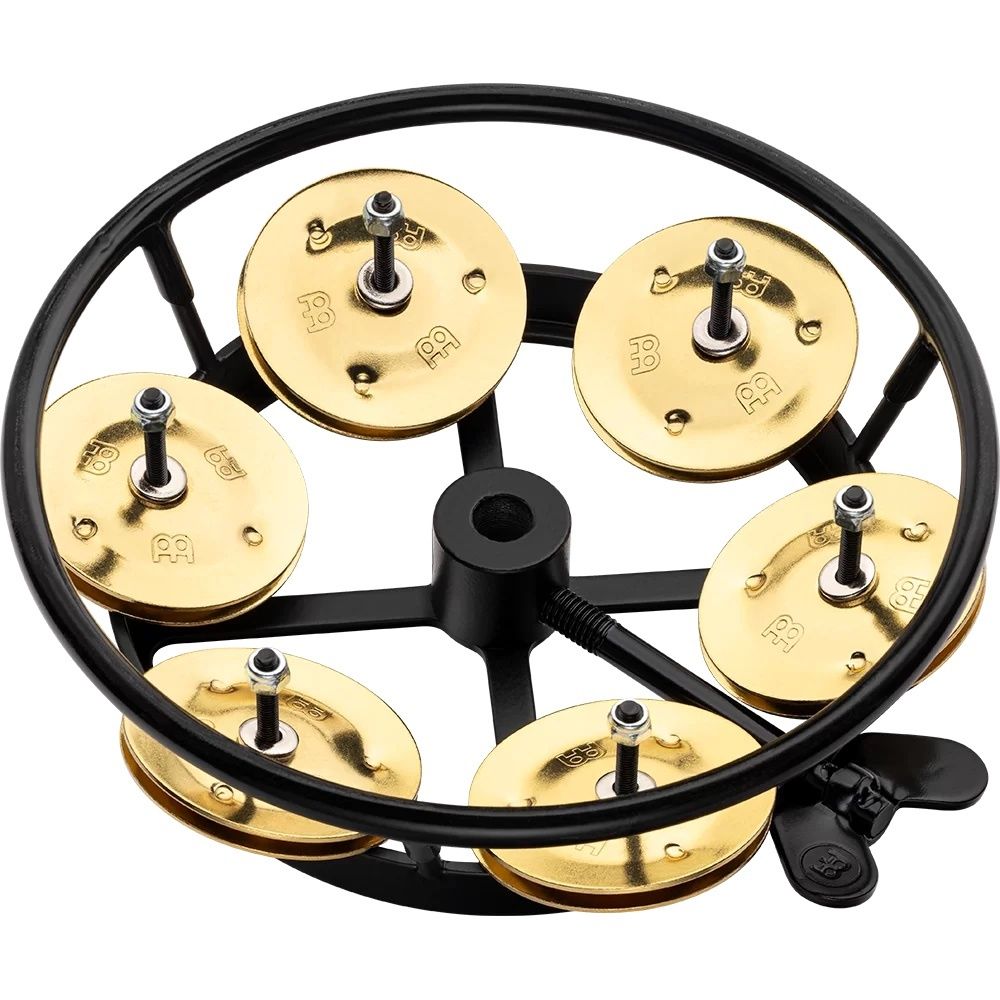 Meinl hihat tambourine, brass jingles, black
