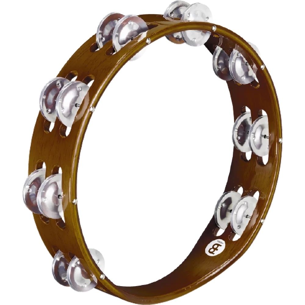 Meinl 2 Row, Tambourine aluminum jingles, african brown