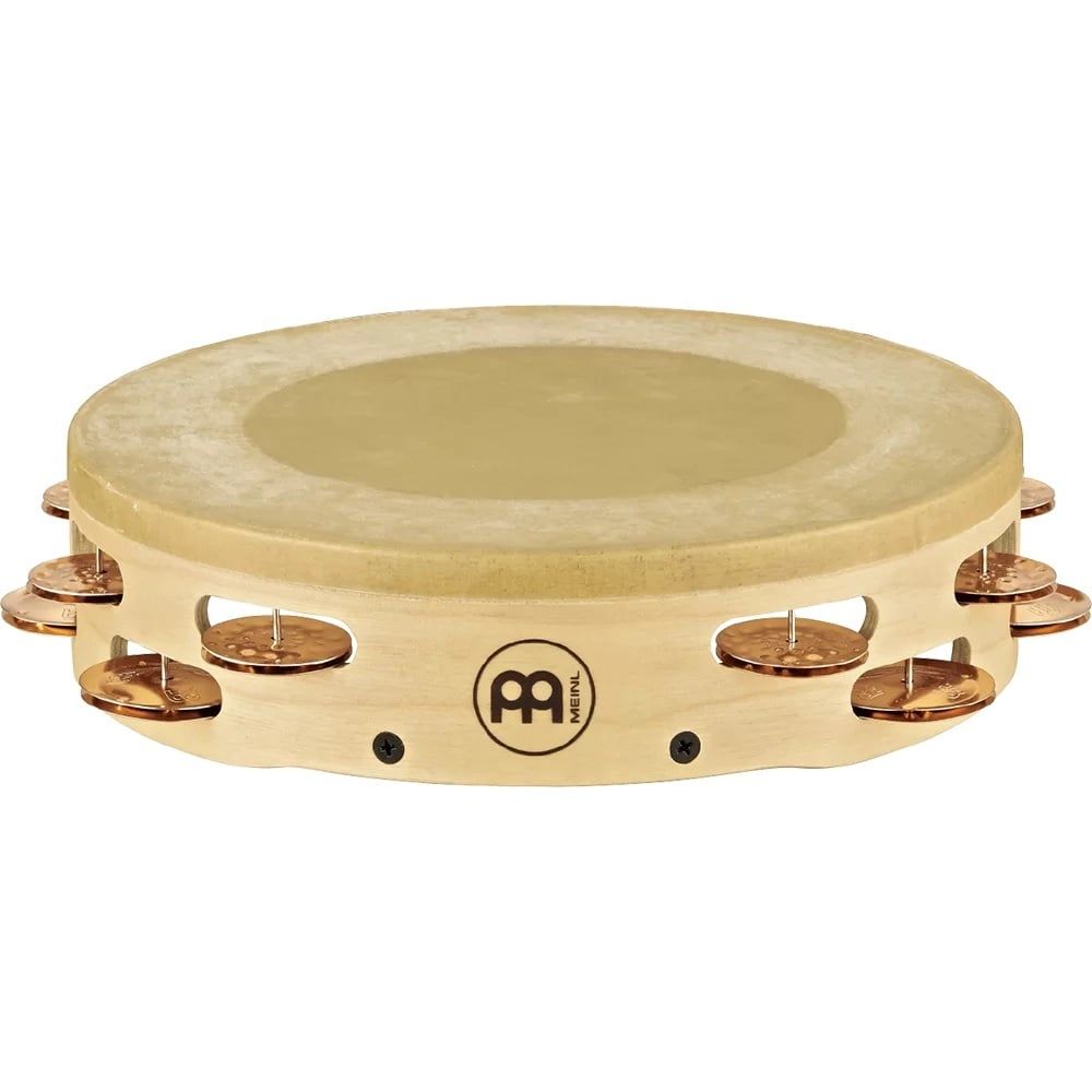 Meinl 2 Row, Tambourine maple shell, solid/hammered cymbal bronze jingles
