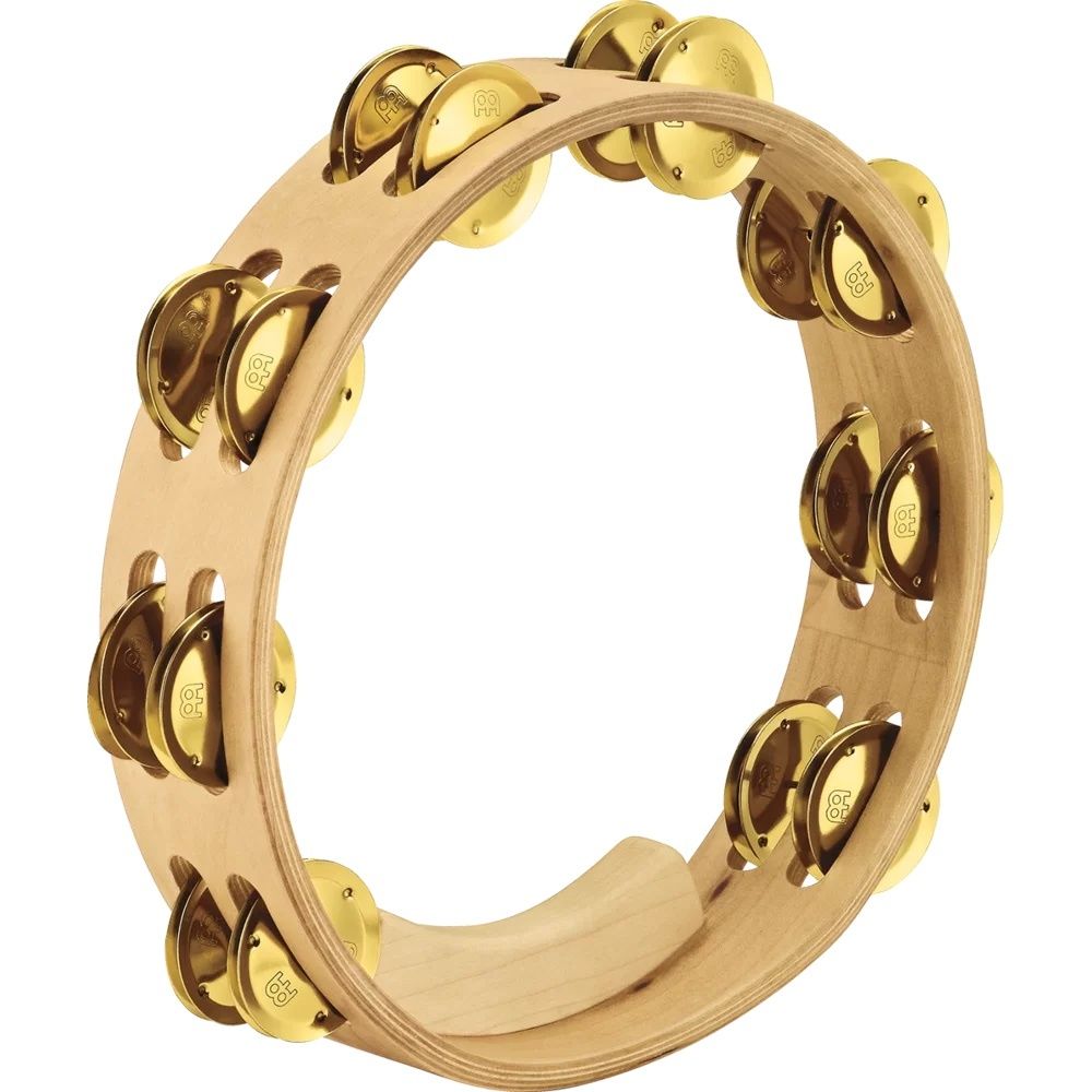 Meinl 2 Row, Tambourine maple shell, brass jingles