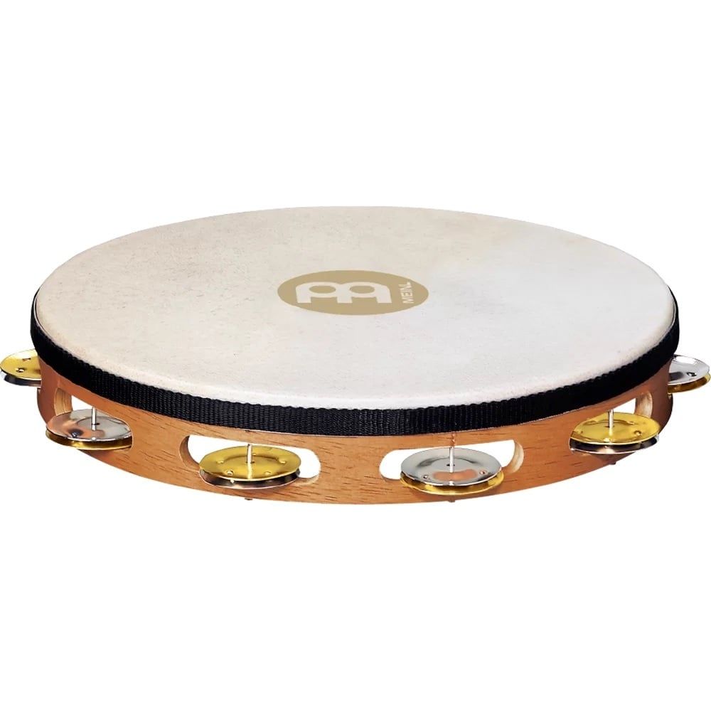 Meinl 1 Row, Tambourine dual alloy jingles, super natural