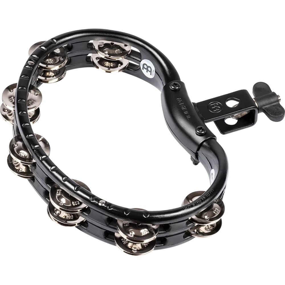 Meinl mountable Tambourine, steel jingles, black