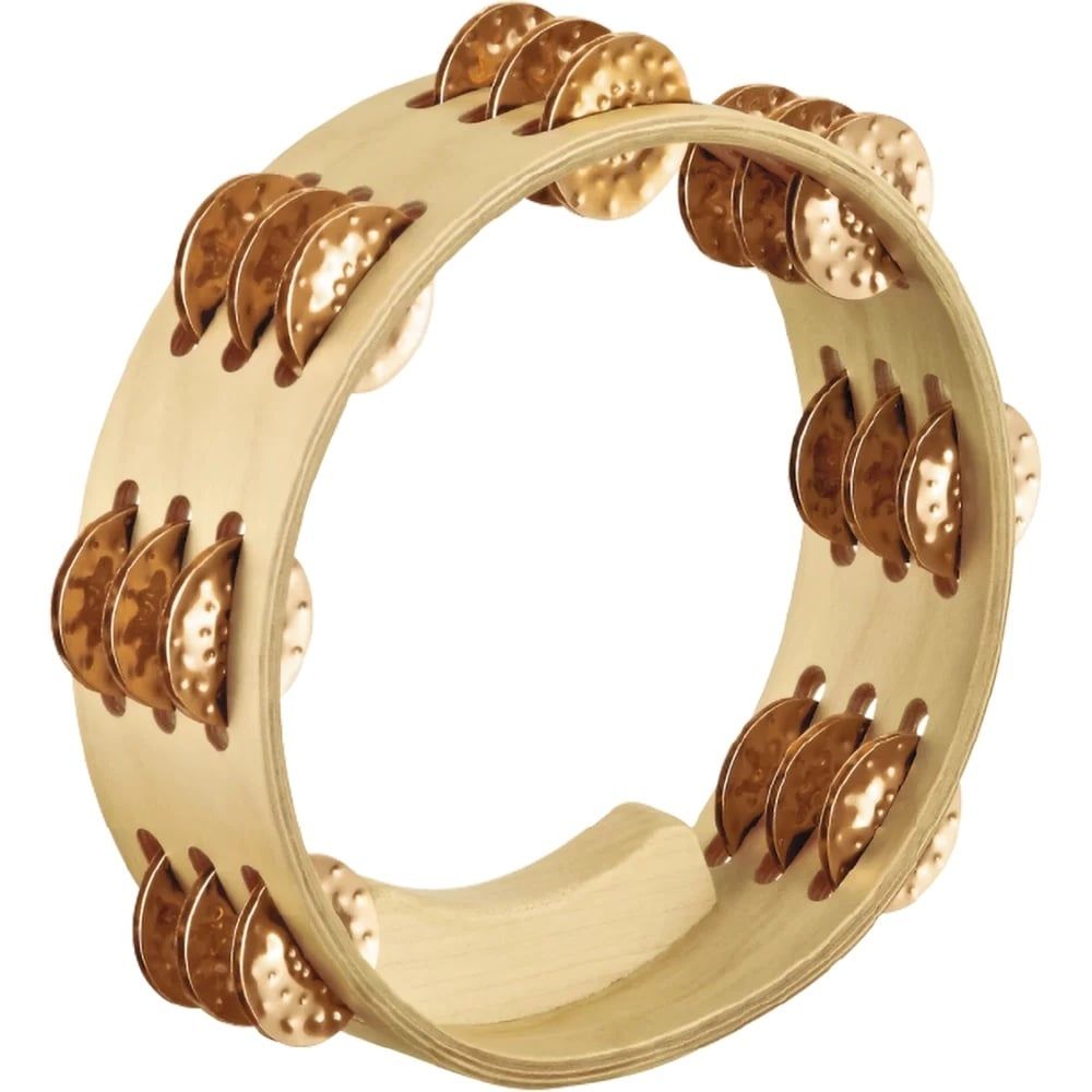 Meinl 3 Row Tambourine, maple shell, cymbal bronze jingles