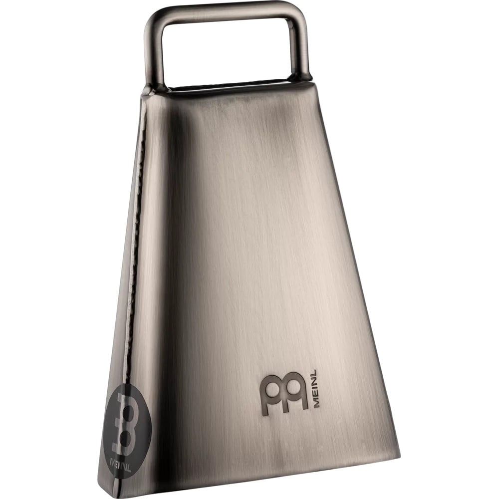 Meinl 6 1/4&quot; handheld cowbell, hand brushed steel