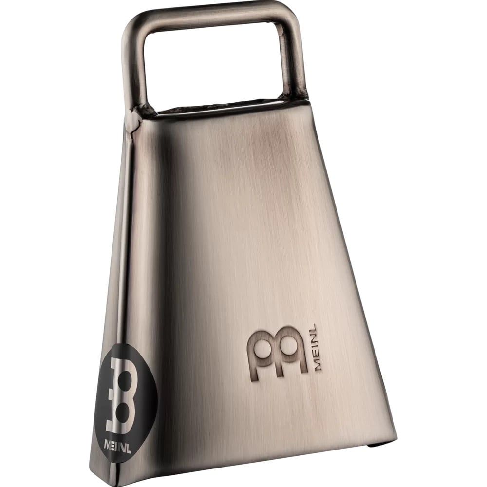 Meinl 4 1/2&quot; handheld cowbell, hand brushed steel
