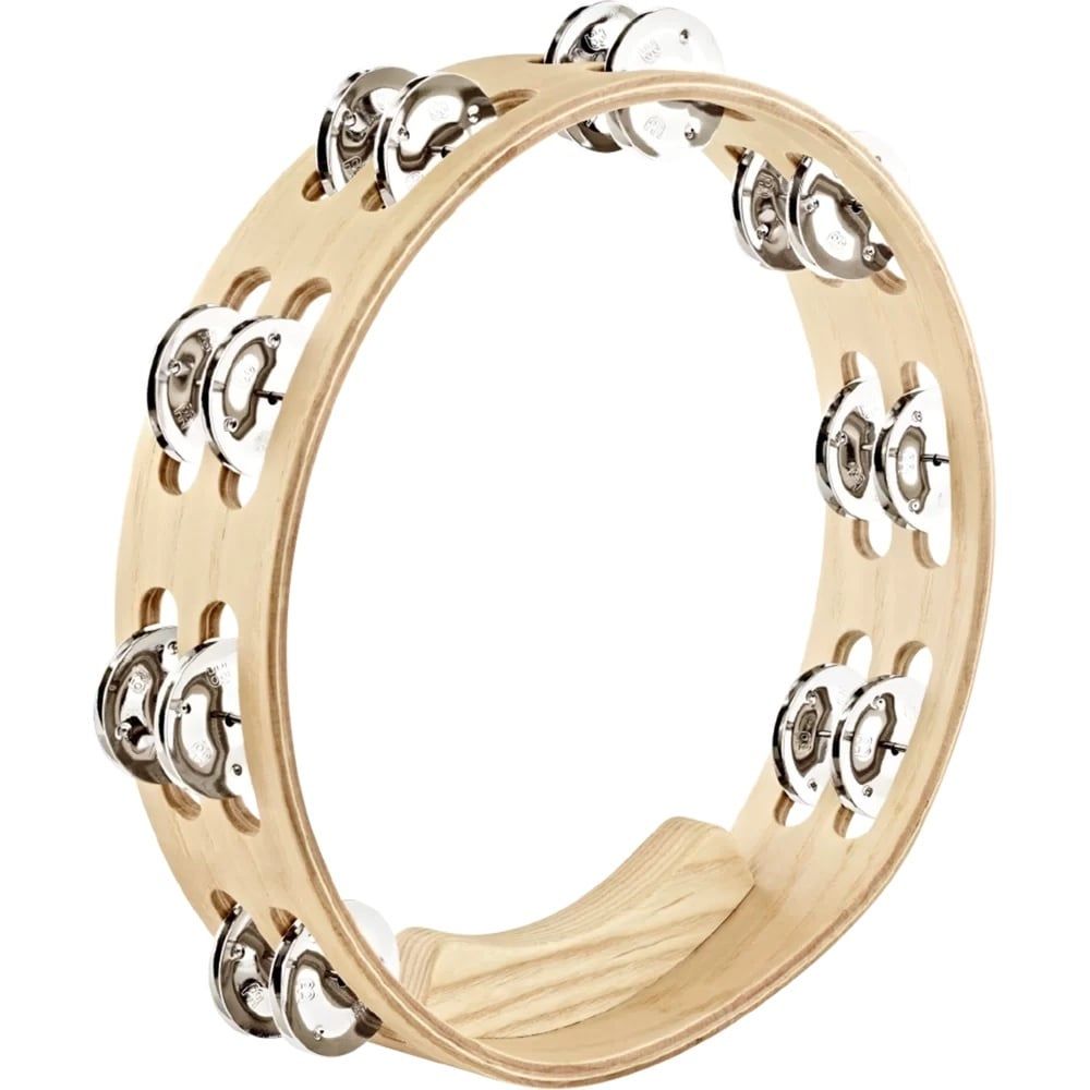 Meinl 2 Row, Tambourine ash shell, steel jingles