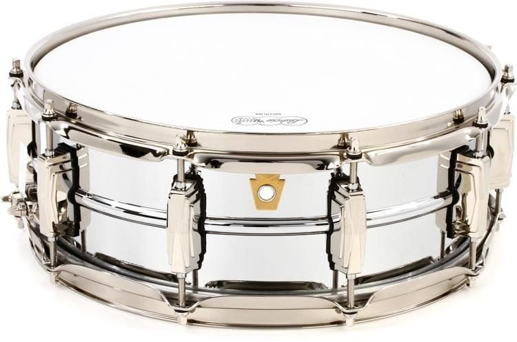 Ludwig 5X14 Supraphonic Chrome over Brass Snare Drum / Imperial Lugs / Nickel Hardware