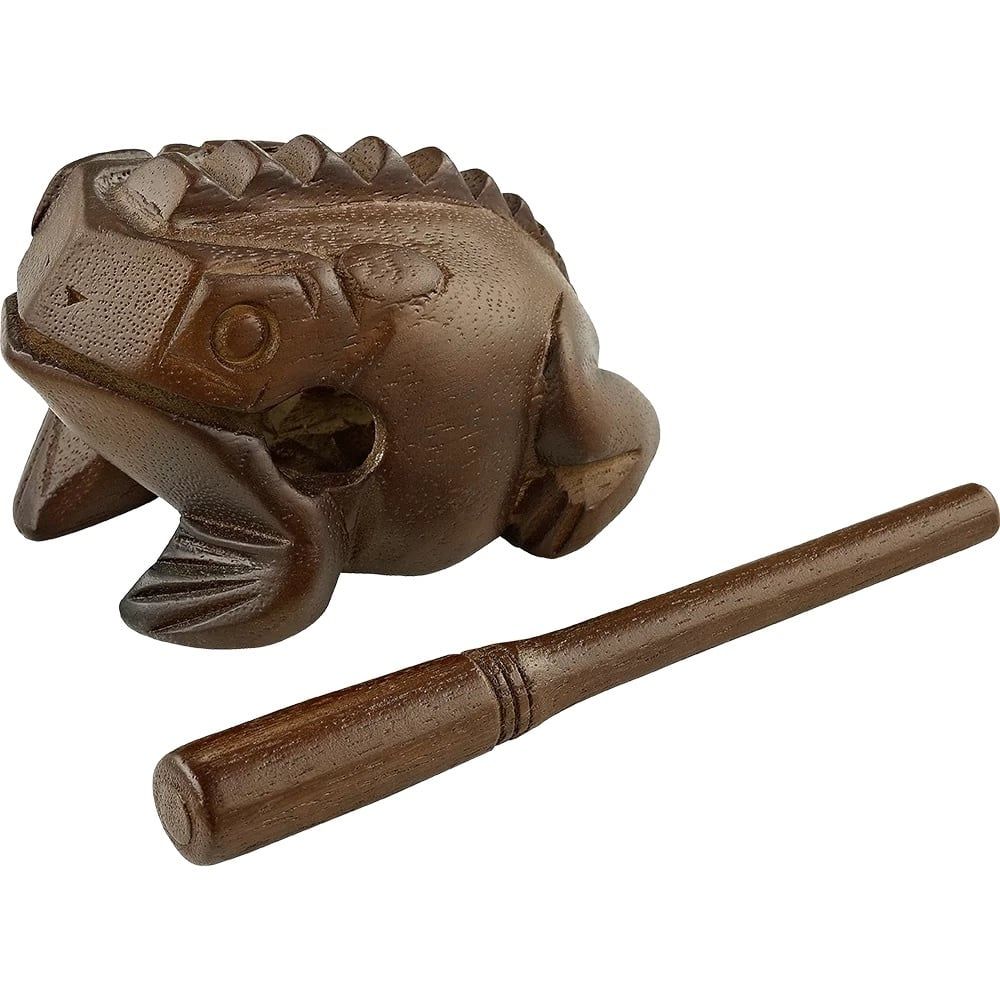 Meinl wooden frog, medium, brown