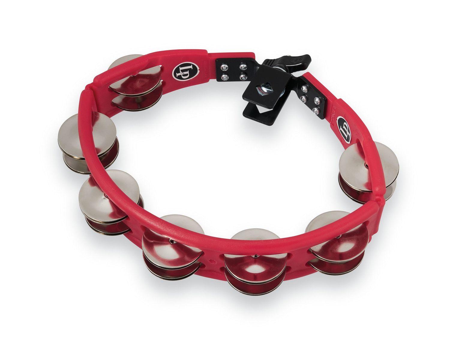 LP CYCLOPS MOUNTED TAMBOURINE RED STEEL