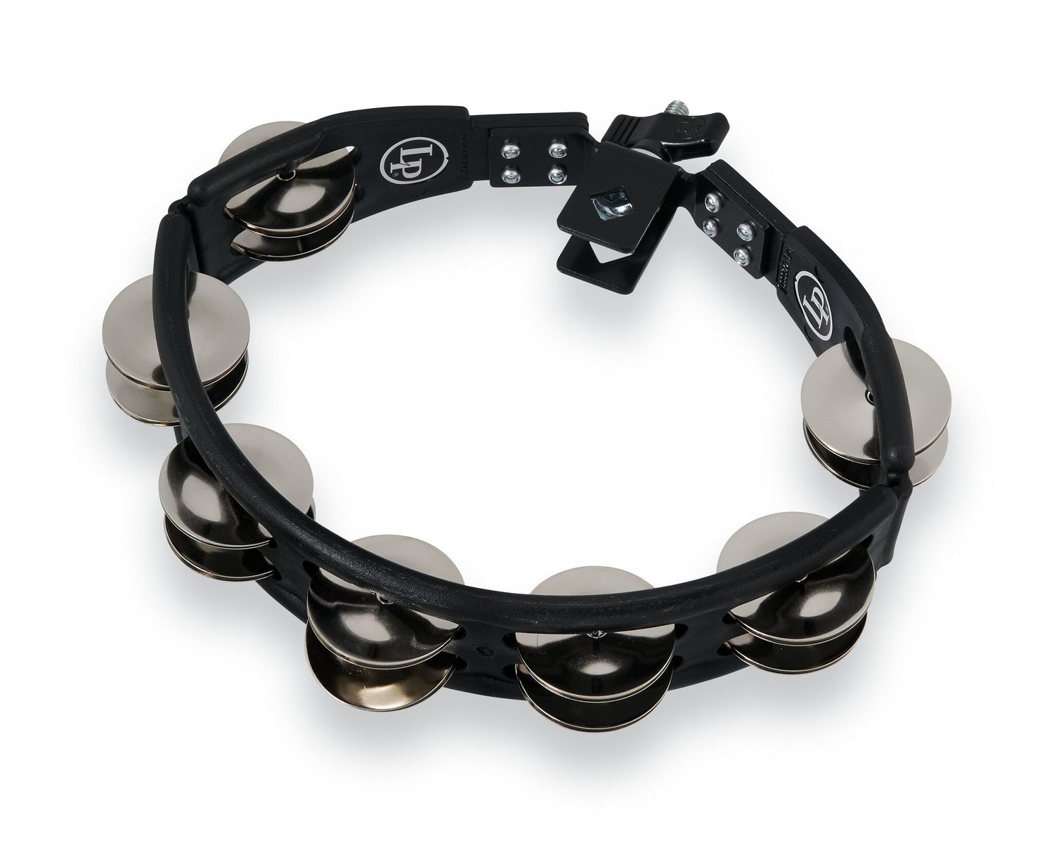 LP CYCLOPS MOUNTED TAMBOURINE BLACK STEEL