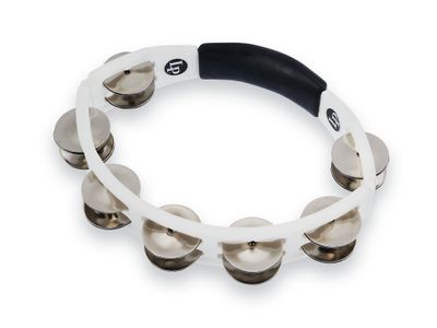 LP CYCLOPS HANDHELD TAMBOURINE WHITE STEEL