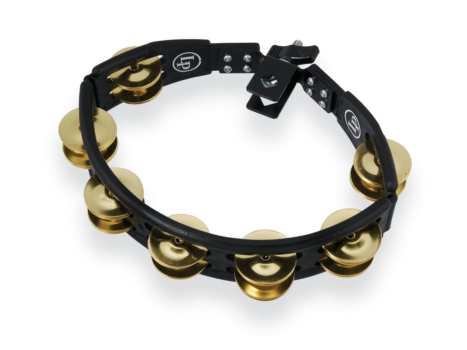 LP CYCLOPS MOUNTED TAMBOURINE BRASS BLACK
