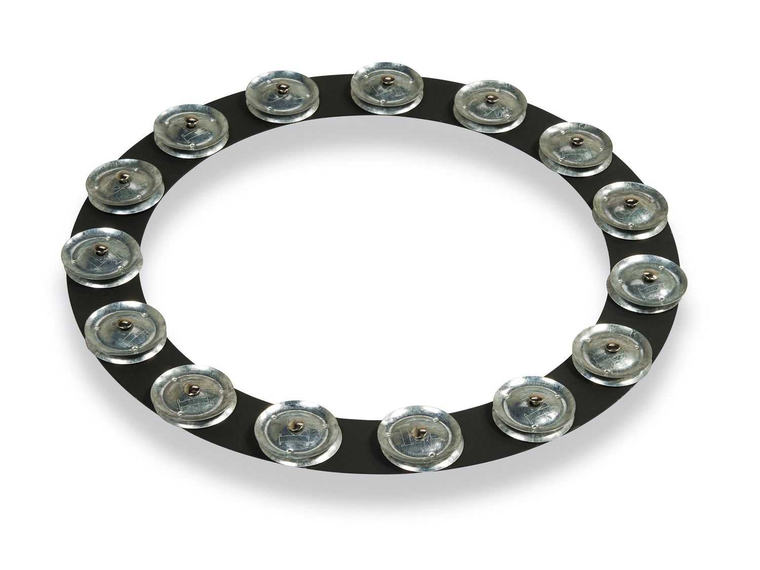 LP 14IN TAMBO-RING BLACK SAND W/GALV JINGLE