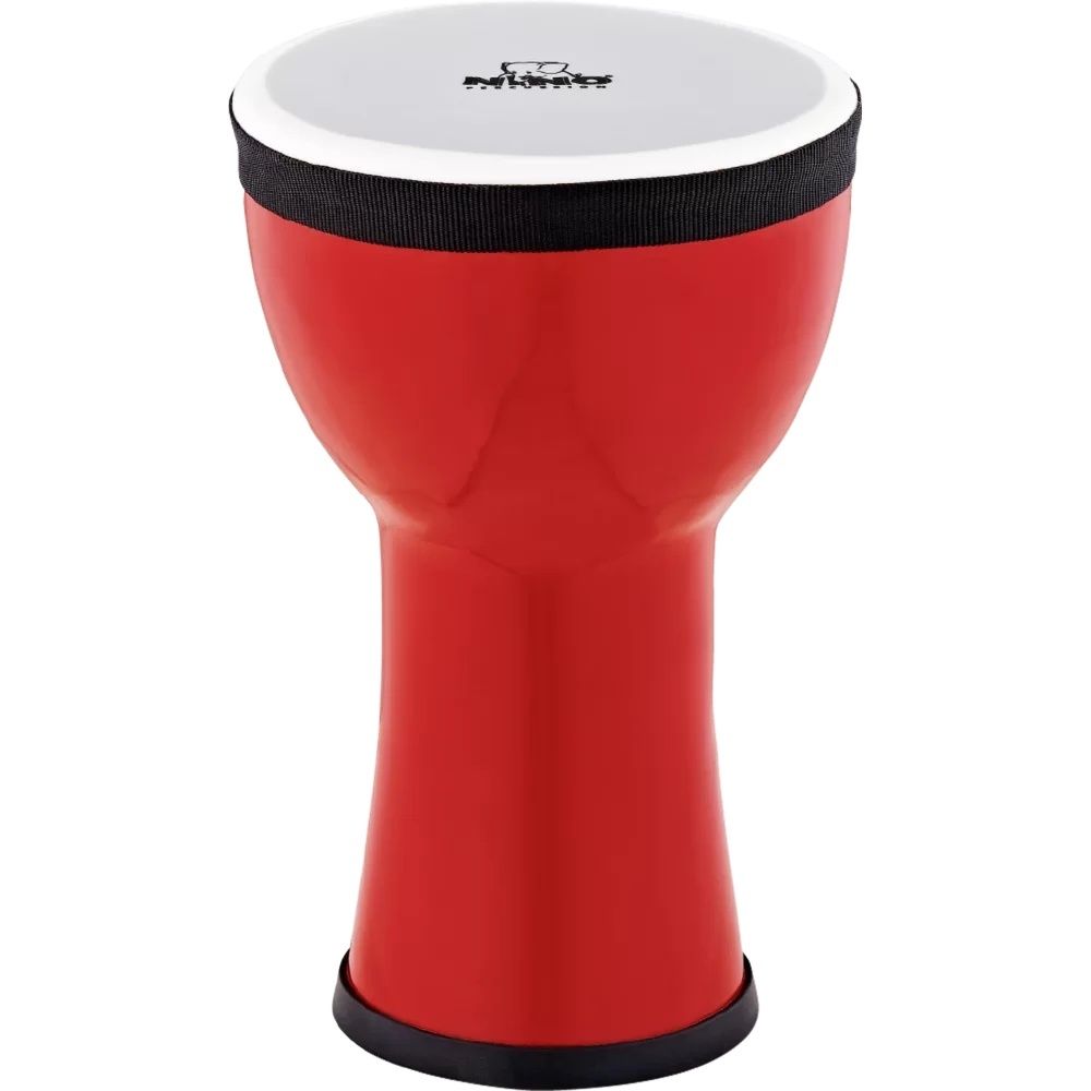 NINO® Elements 6&quot; Mini Djembe, plastic head, fire engine