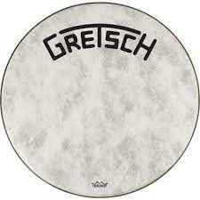 Gretsch Fiberskyn Bass Drum Head, Broadkaster Logo