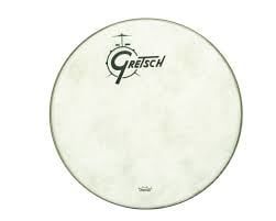 Gretsch Fiberskyn Bass Drum Head, 12:00 Logo