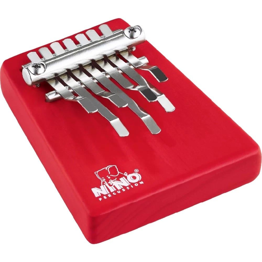 NINO® Wood Kalimba medium, 7 bars, red
