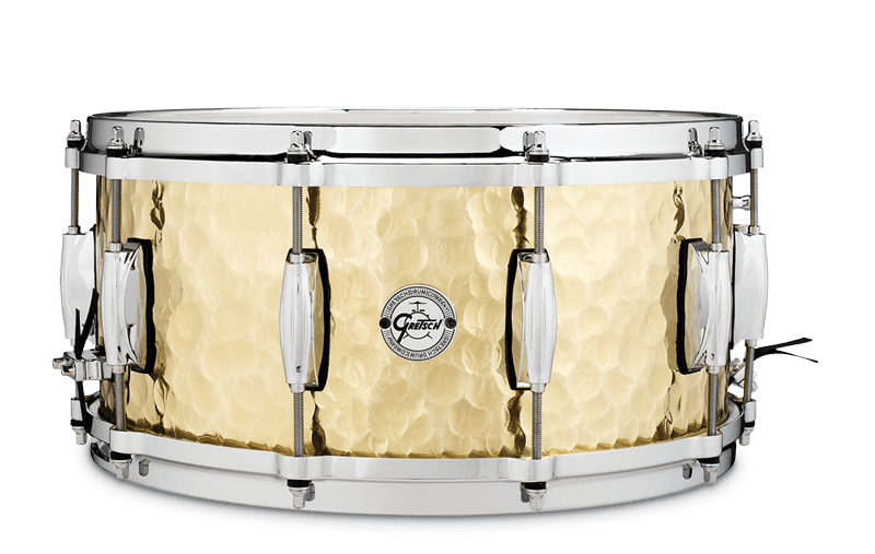 Gretsch Full Range 6.5X14 Hammered Brass 10 Lug