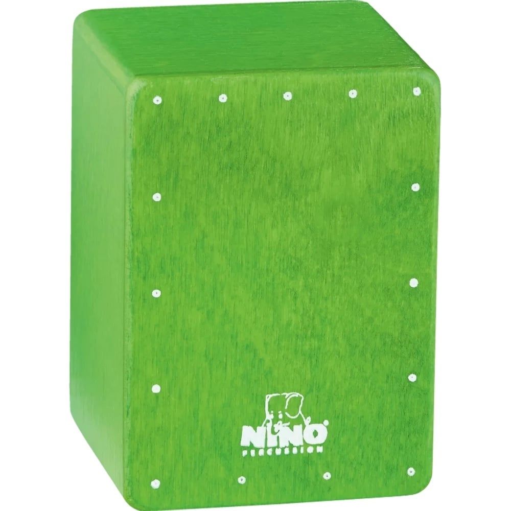 NINO® Mini Cajon Shaker baltic birch, green