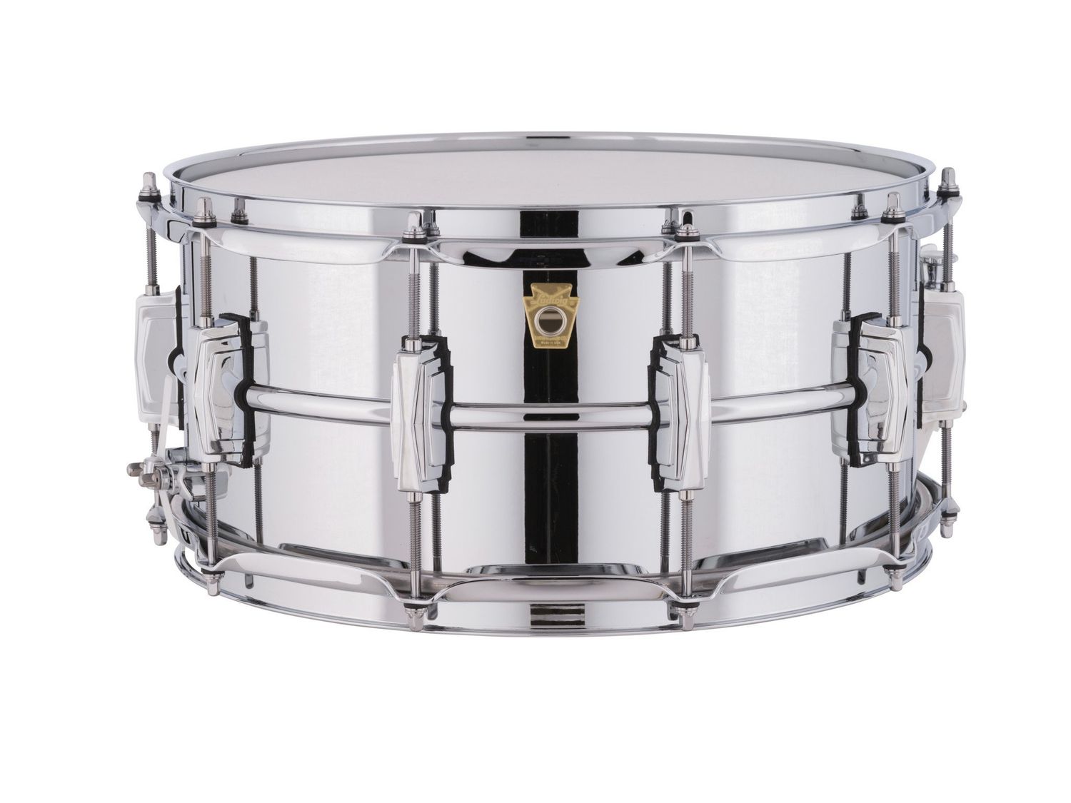 Ludwig 6.5X 14 Supraphonic Chrome over Brass Snare Drum / Imperial Lugs / Chrome Hardware