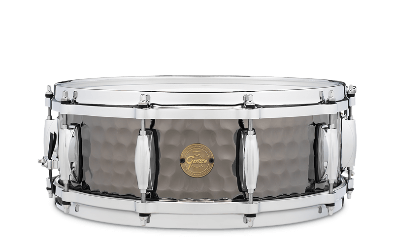 Gretsch Full Range 5X14 Hammered Black Steel Snare Drum