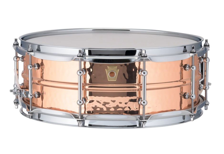 Ludwig 5X14 Copper Phonic Snare Drum / Tube Lugs / Hammered Shell