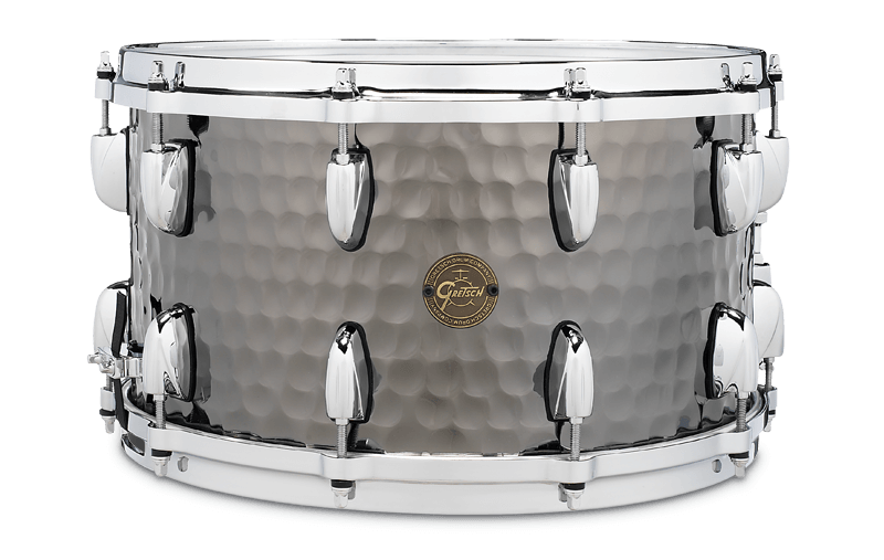 Gretsch Full Range 8X14 Hammered Black Steel Snare Drum
