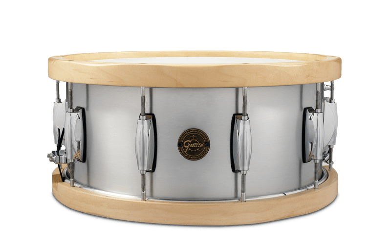 Gretsch Full Range 6.5X14 Aluminum w/ Wood Hoops