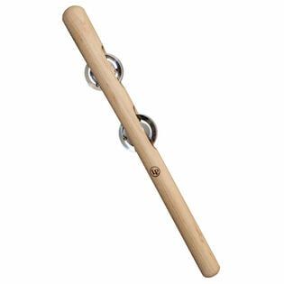 Tambo Stick Latin Percussion - Bâton De Tambourin En érable Naturel - LP9001 - Avec Colliers De Serrage Inox