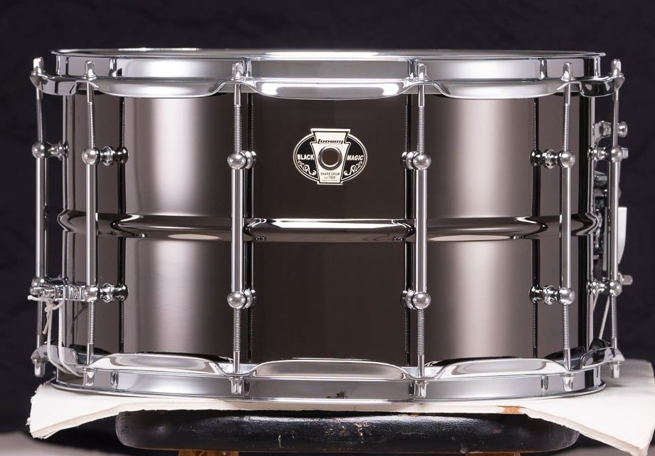 Ludwig 8X14 Black Magic Snare Drum / Chrome Hardware