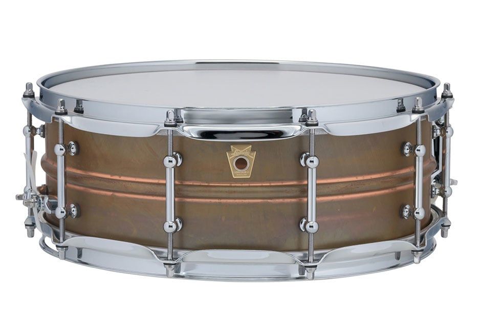 Ludwig 5X14 Raw Copper Phonic Snare Drum / Tube Lugs